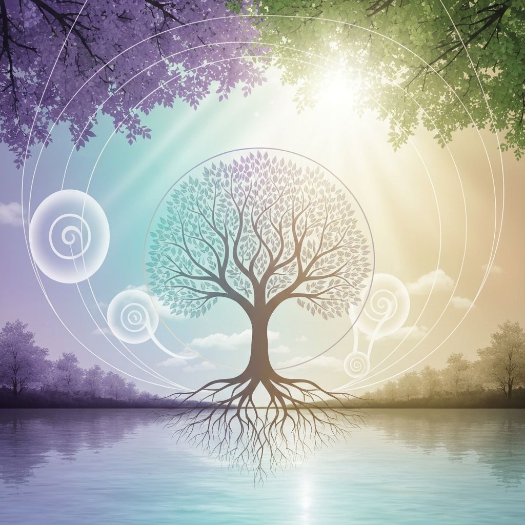 Abstract representation of balance and interconnectedness